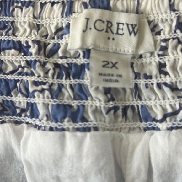J.Crew Blue and White Floral Mini Skirt Size 2x - never worn - Picture 4 of 4